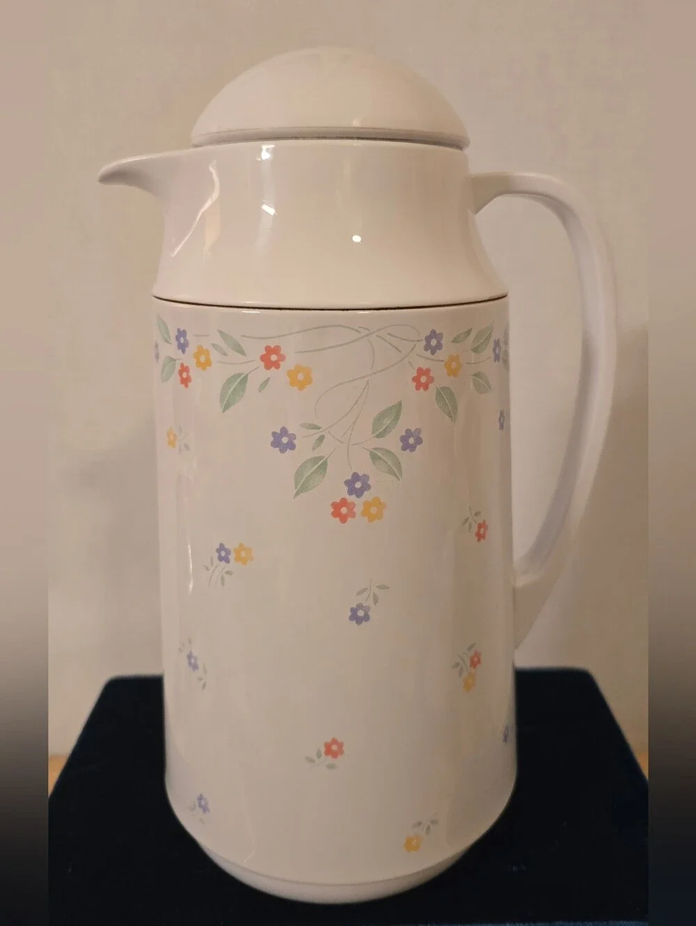 Vintage Corning Thermique 1-Qt Thermal Carafe English Meadow Pattern